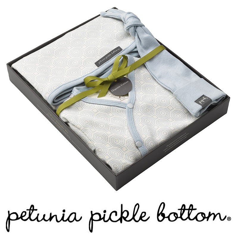 Tri-delni komplet iz organskega bombaža za dojenčke Pixel Perfect - Petunia Pickle Bottom