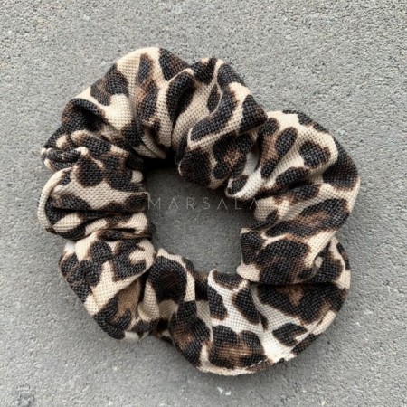 Elastika za lase scrunchie EMI Leopard- by Marsala